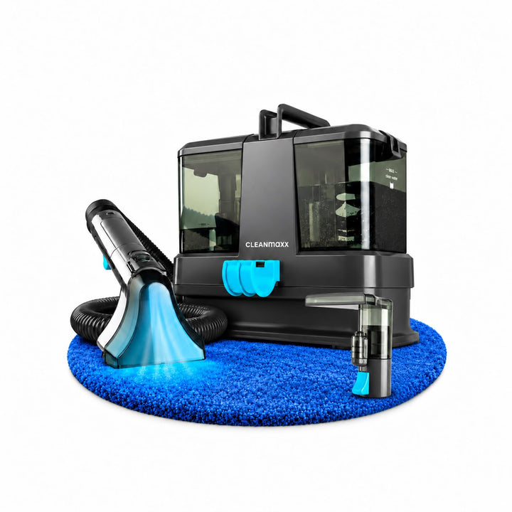 CLEANmaxx Polster- &amp; Teppichreiniger Kompakt | 3-in-1 Waschsauger Gerät mit Doppeltank-System &amp; Easy