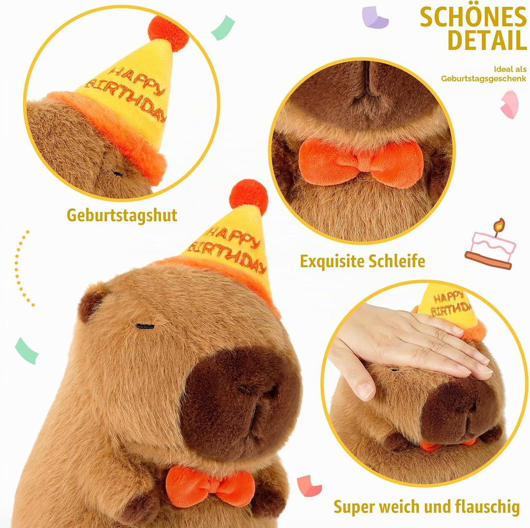 shownicer Plüschtier Capybara Kuscheltier Stofftier Kawaii Capybara Plüsch Kissen Spielzeug Wurfkiss