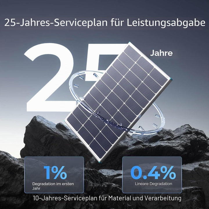 Renogy 100W starres Solarmodul (Topcon)