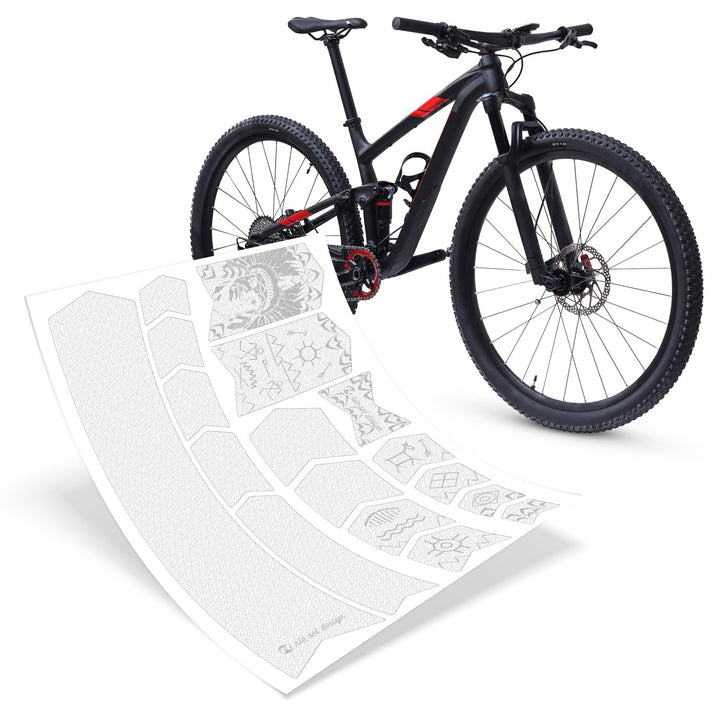 Riesel Design® - „Frame:Guard“ Fahrrad Rahmenschutz - Stylische Fahrrad Schutzfolie 17 Selbstklebend