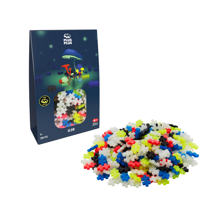 Plus Plus - 300 Kreativ Bausteine Nachtleuchtend 300 Pieces Glow, 300 Pieces Glow