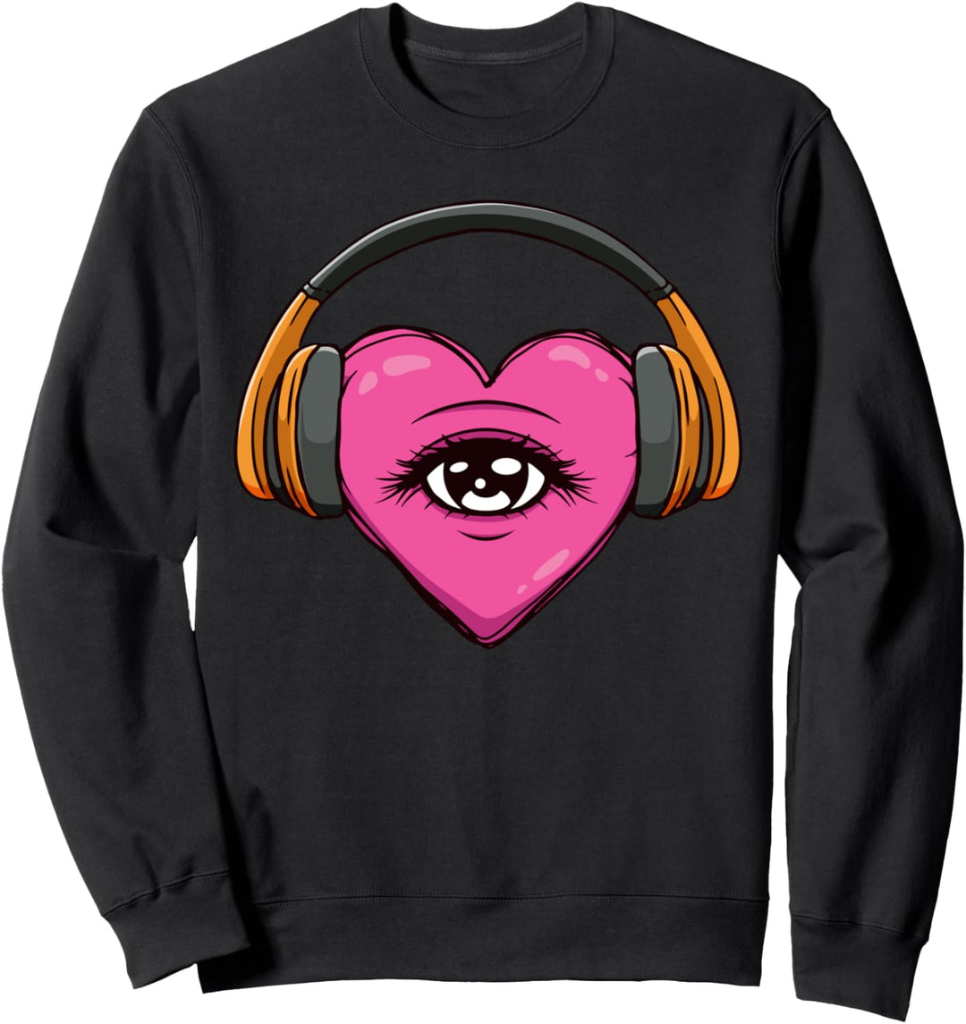 Downtown Girl Ästhetisches Herz Weirdcore Coquette Ästhetik Sweatshirt