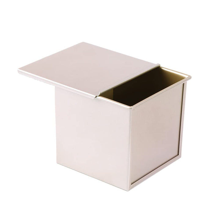 CANDeal Für 450g Teig Toast Brot Backform Gebäck Kuchen Brotbackform Mold Backform mit Deckel(Gold-Q