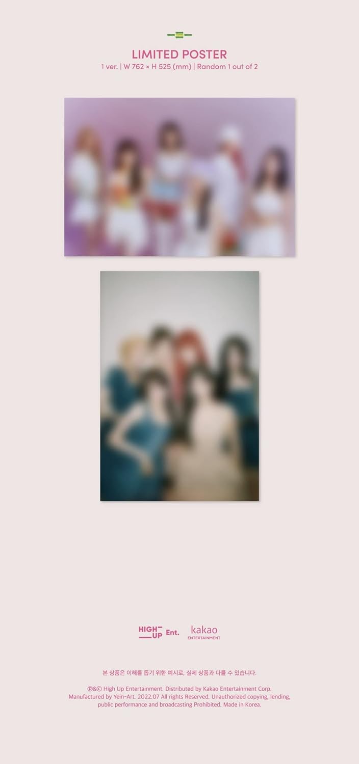Dreamus STAYC - WE NEED LOVE 3rd Einzelalbum + gefaltetes Poster (POWER VER.), 171 x 171 mm (L200002