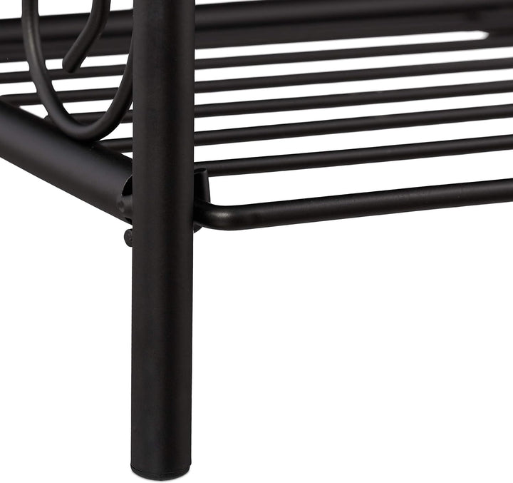 Relaxdays Blumenregal, klappbar, 3 Ebenen, Balkon, Garten & Indoor, Metall, Pflanzenregal HBT 83 x 4