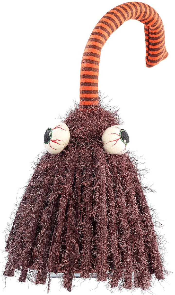infactory Wackelfigur: Singender und rockender Besen Igor (Halloweendeko, Bewegte Halloween-Puppe, S