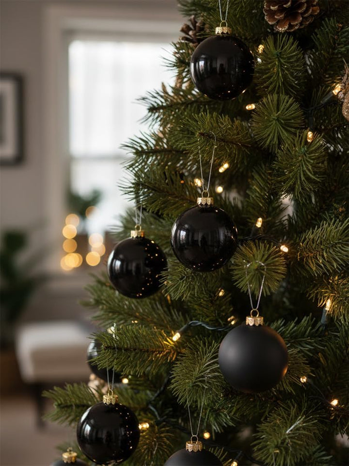 Inge Glas Weihnachtskugeln | Schöne Christbaumkugeln aus Glas | 30 Kugen in Dose | Christbaumschmuck