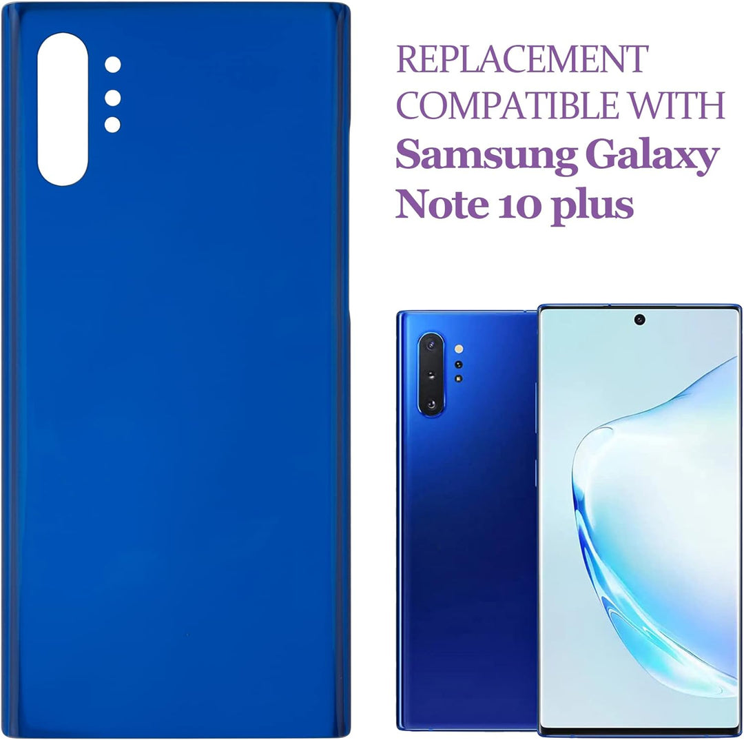 swark Akku Deckel Backcover Kompatibel mit Samsung Galaxy Note10+ Note 10 Plus SM-N975 (Aura Blue) A