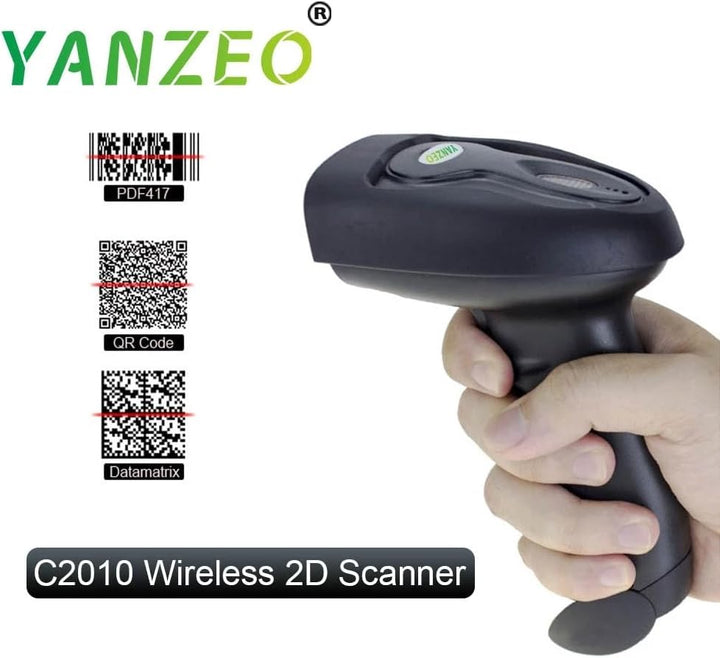 Yanzeo Handheld Barcode-Scanner USB Wireless 2.4G Barcode-Scanner 1D 2D QR Code Pos Laser Barcode-Le
