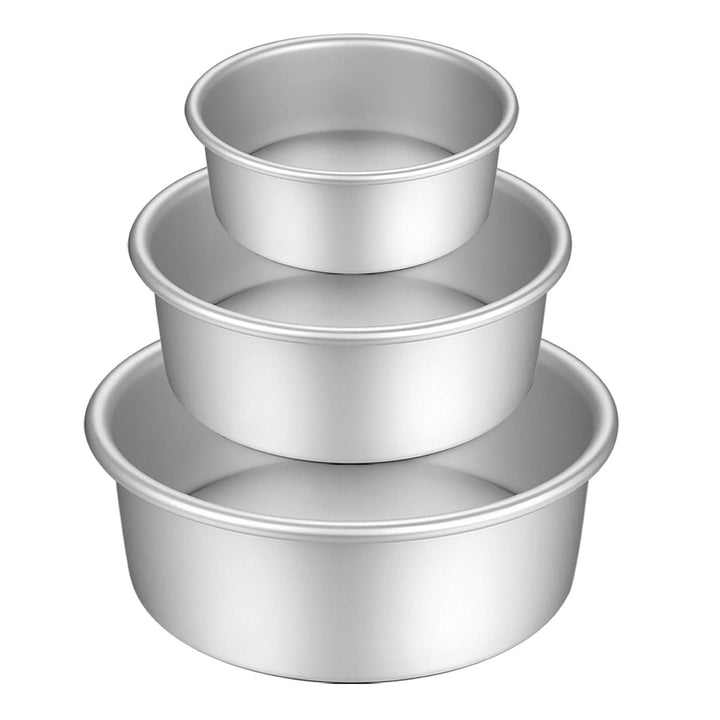 Gesentur Kuchenform Rund, Backformen Set aus Eloxiertem Aluminium Antihaftbeschichtung, mit Abnehmba