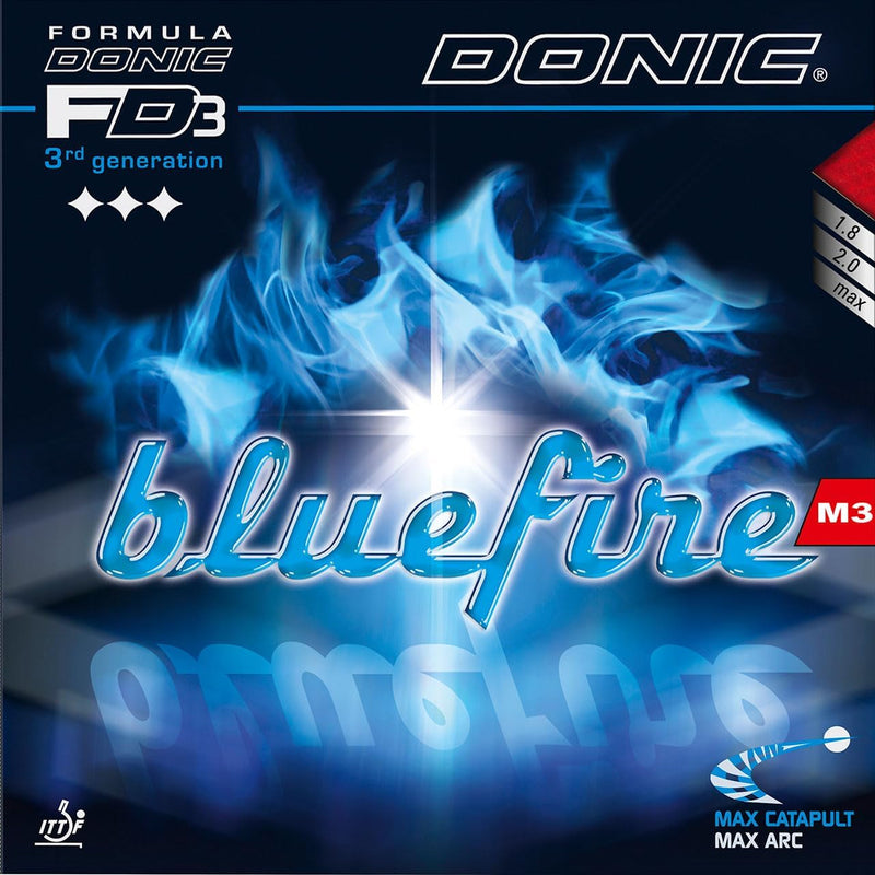 DONIC Bluefire M3 Tischtennis-Belag Rot 1,8 mm, Rot 1,8 mm