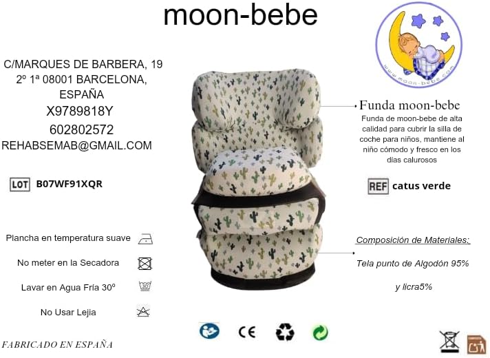 moon-bebe Bezug kompatibel mit Cybex Pallas, Silver Pallas Fix und Pallas 2 Fix (weiss)