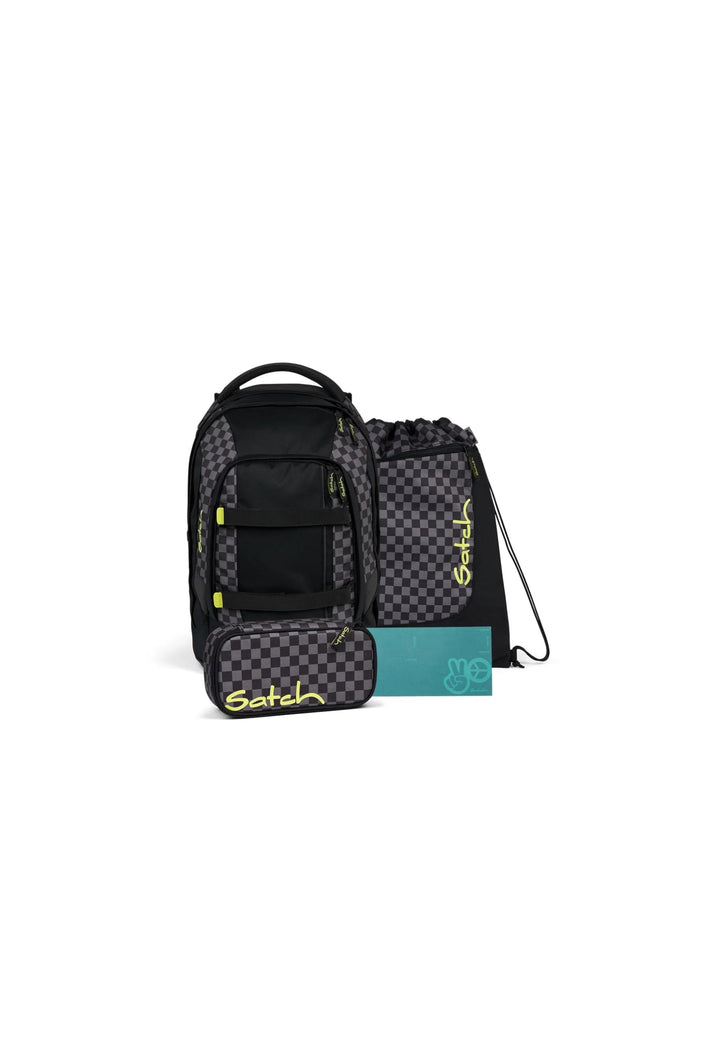 Satch Pack Bundle ab 5. Klasse ergonomisch 4-teilig 30L Stauraum standfest Organisationstalent Dark