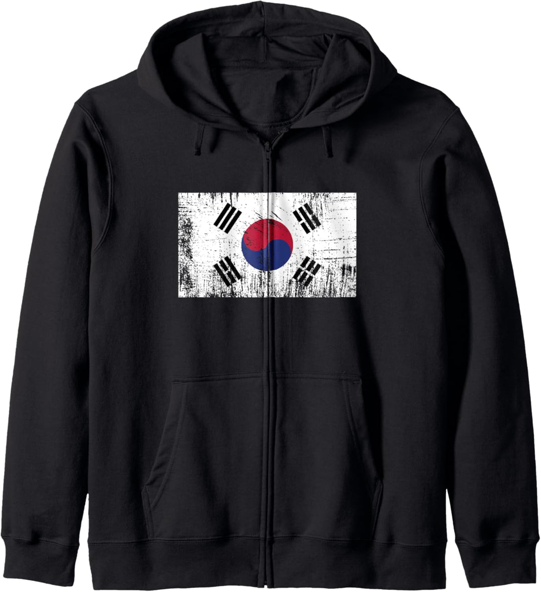 Süd-Korea Fahne Koreanische Flagge Geschenk Fussball-Fan Kapuzenjacke
