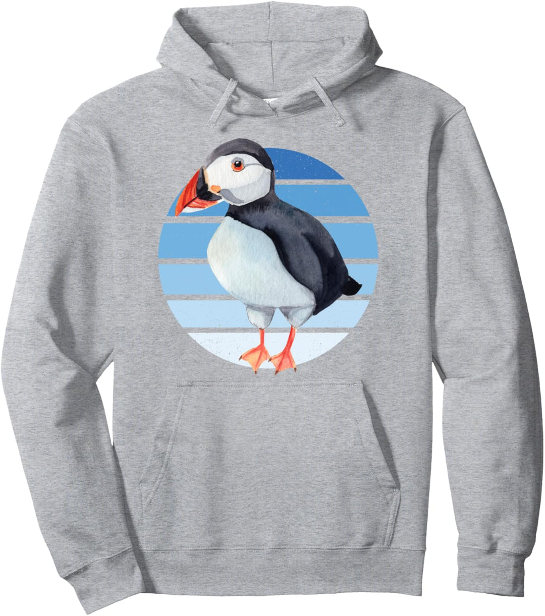 Papageitaucher Sunset Puffin Papagei Lunde Deko Süsser Vogel Pullover Hoodie