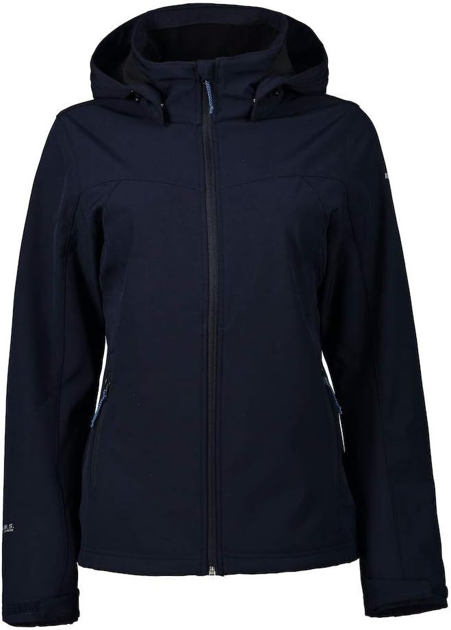 ICEPEAK Damen Brenham Shell Jacket (1er Pack) 40 Dunkel Blau, 40 Dunkel Blau