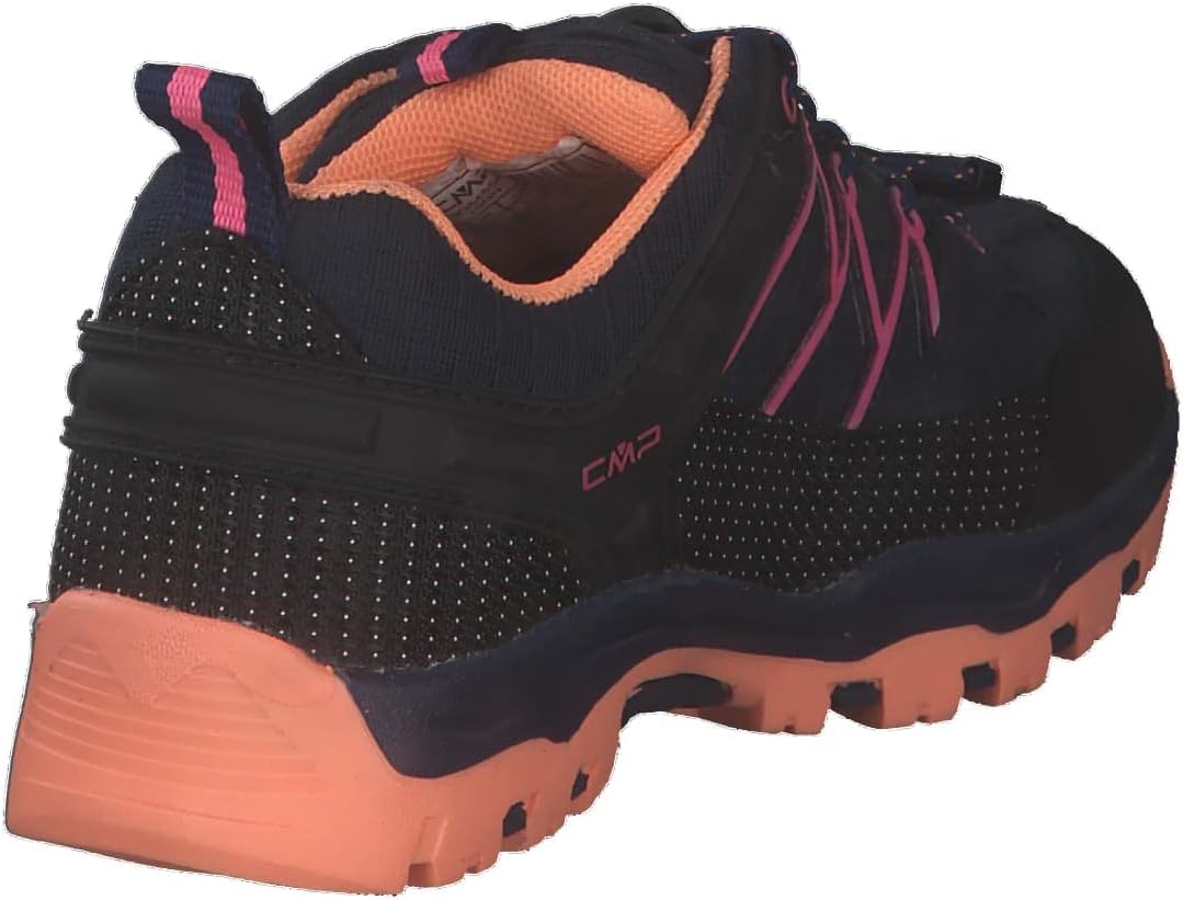 CMP Unisex Kinder Kids Rigel Low Shoes Wp Trekking-Schuhe 28 EU Blau Orange Pink B Blue Sunrise, 28