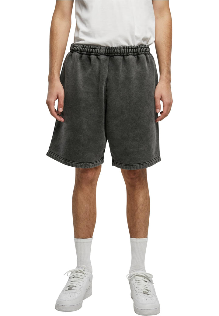 Urban Classics Herren Heavy Sand Washed Sweat Shorts, kurze Jogginghose für Männer, erhältlich in vi