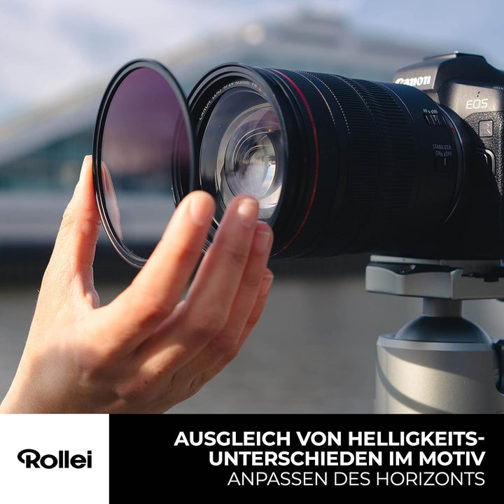 Rollei F:X Pro Magnetischer Softer-Verlaufsfilter GND8 MK II 82mm, super kratzfester magnetischer Gl
