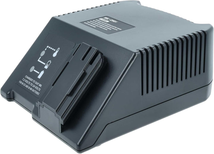 vhbw Ladegerät kompatibel mit AEG/Milwaukee PES 7.2T, PBS 3000, MX9.6 Werkzeug - 120W