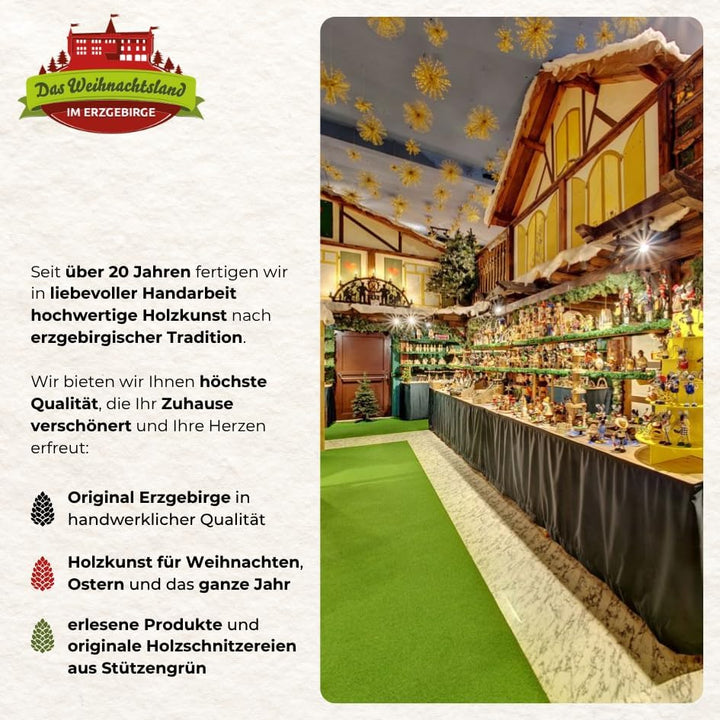Schwibbogenbank aus Holz – Lichterbogenerhöhung – 70 x 10 x 7 cm | Fensterbank Erhöhung für Lichterb