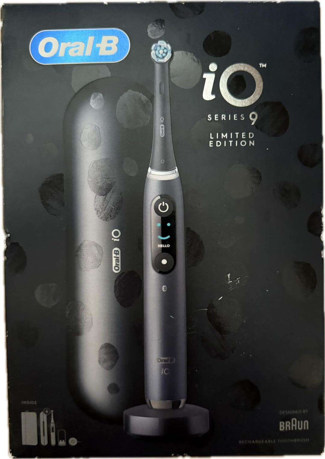 Oral-B iO Series 9 Special Edition, elektrische Zahnbürste, Bluetooth, 7 Putzmodi, 1 Reiseetui, 1 Ta