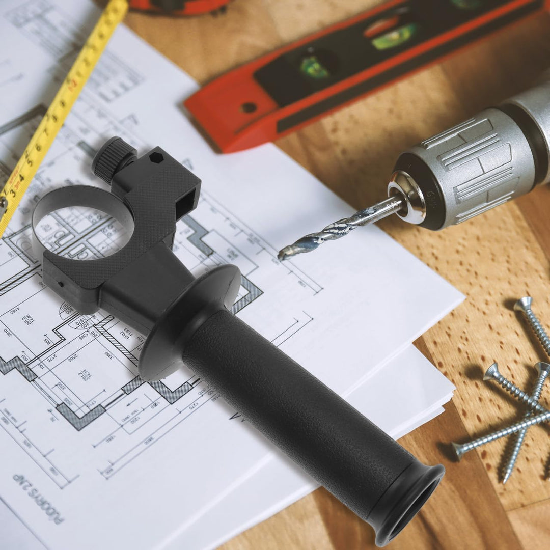 VILLCASE Seitengriff Für Elektrohammer Schlagbohrmaschinen Ersatzgriff Ergonomisch Einstellbar Rutsc