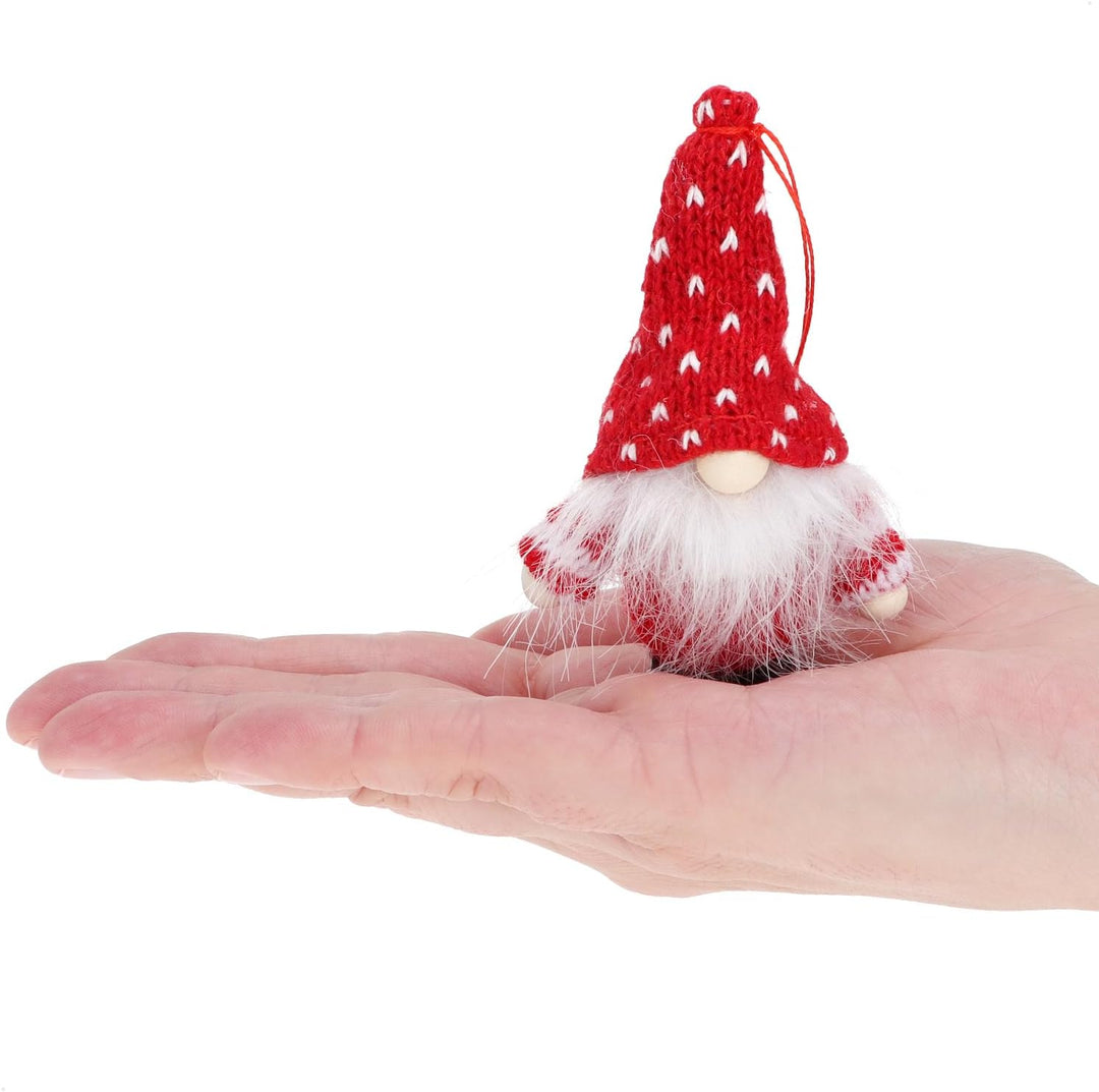 com-four® 12x Premium Weihnachtsmann-Anhänger für den Weihnachtsbaum, Christbaum-Figuren Anhänger al