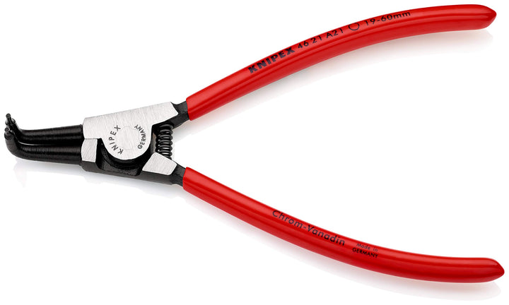 Knipex Sicherungsringzange für Aussenringe auf Wellen schwarz atramentiert, mit Kunststoff überzogen