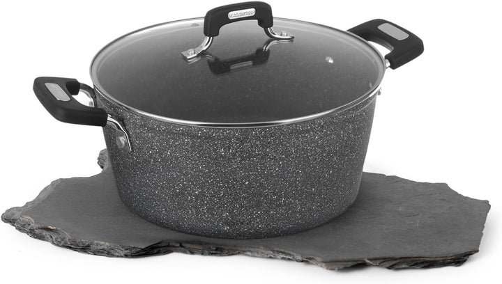 Neu Petra Dark Stielkasserolle 28 cm, mit Deckel 8 Litri, 8 Litri