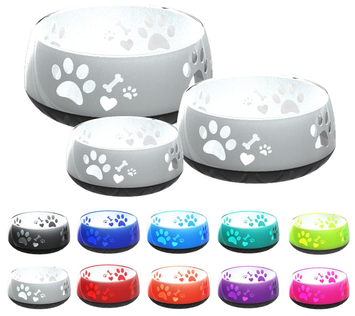 M 1010ml Futternapf für mittlere Hunde, Trinknapf, rutschfest, Grau M 1010ml (mittlere Hunde) Grau,