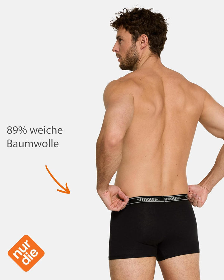 Nur Der 6er Pack Boxer Cotton 3D-Flex aus Baumwolle enge Boxershorts Bewegungsfreiheit Männer Unterh