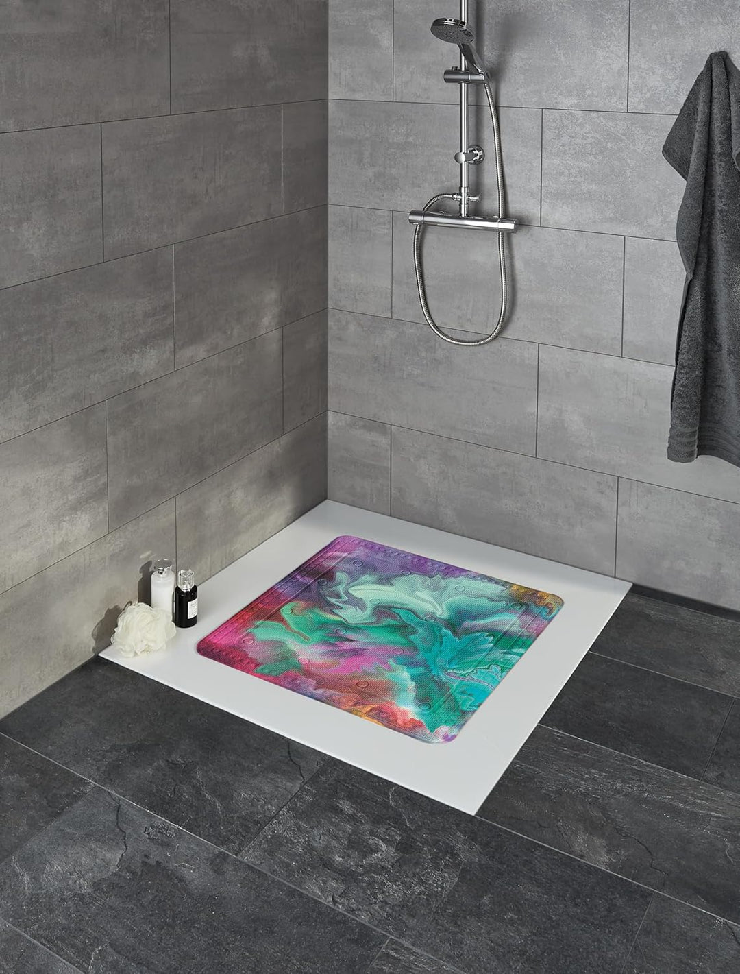 Kleine Wolke Duscheinlage, Fusion Multicolor, 55x 55 cm 55x 55 cm Multicolor, 55x 55 cm Multicolor