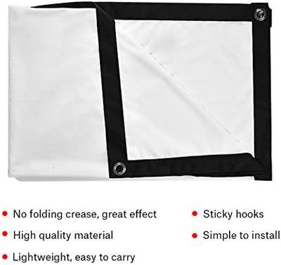 4K HD Projektionsleinwand, Portable Beamer Leinwand Outdoor, Faltbare Projektions Filmleinwand, 4:3,