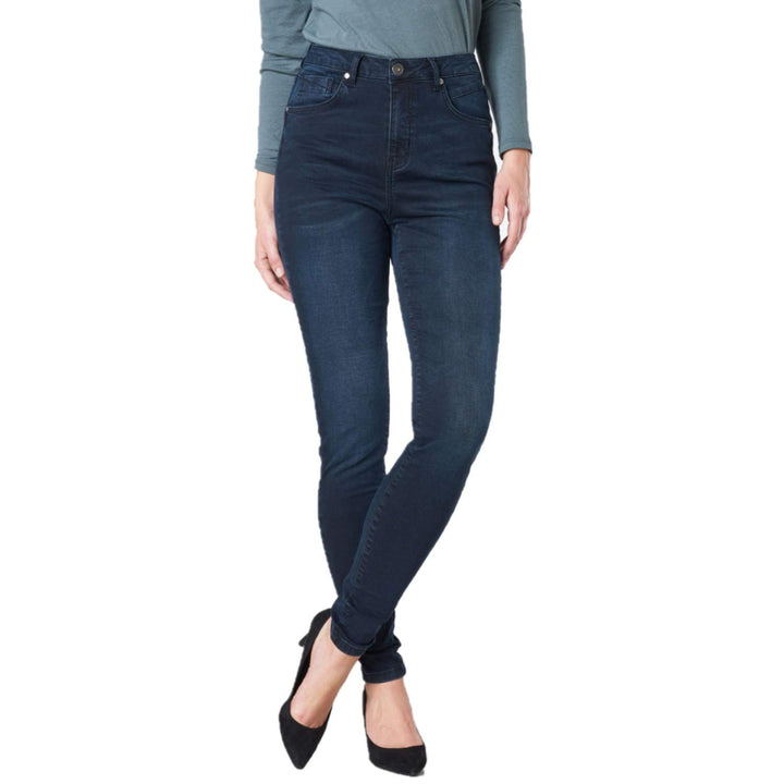 COLAC Damen Jeans Mira Slim Black Used Skinny Fit mit Stretch 203.05.02 38W / 32L Darkblue Used, 38W