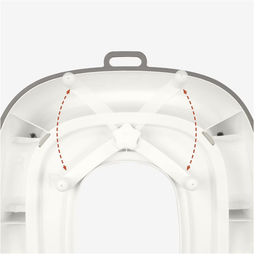 hauck Toilet Baby Seat, Grau - Universeller Toilettensitz für Kinder ab 18 Monaten, Einfache Befesti