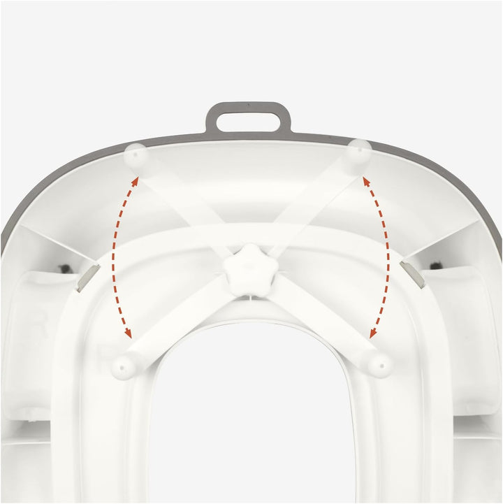 hauck Toilet Baby Seat, Grau - Universeller Toilettensitz für Kinder ab 18 Monaten, Einfache Befesti
