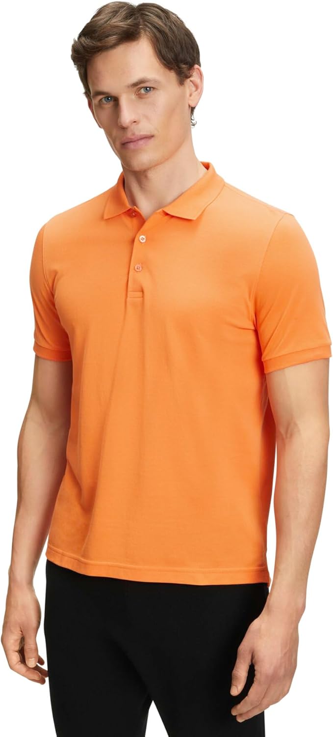 FALKE Herren Basic Polo Shirt Piqué Polohemd weich hautfreundlich atmungsaktive Baumwolle 1 Stück, S