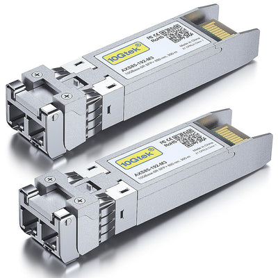 [2 Stück] 10Gb SFP+ SR Multimode Modul, 10GBase-SR LC Transceiver Kompatibel für Cisco SFP-10G-SR, M