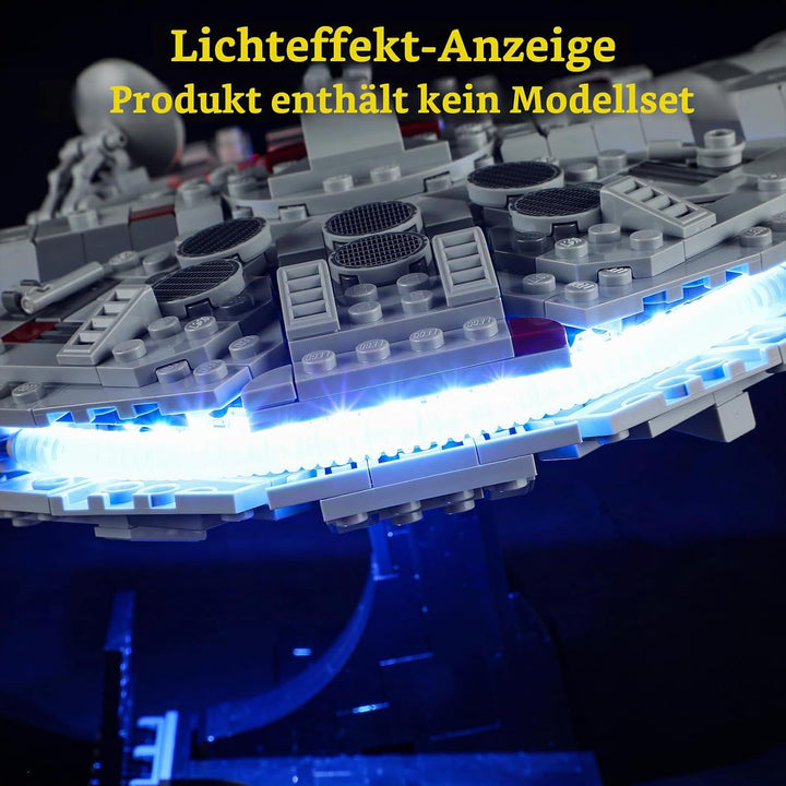 GEAMENT 2024 LED Licht-Set Kompatibel mit Lego 75375 Millennium Falcon 2024 (Modell-Set Nicht enthal