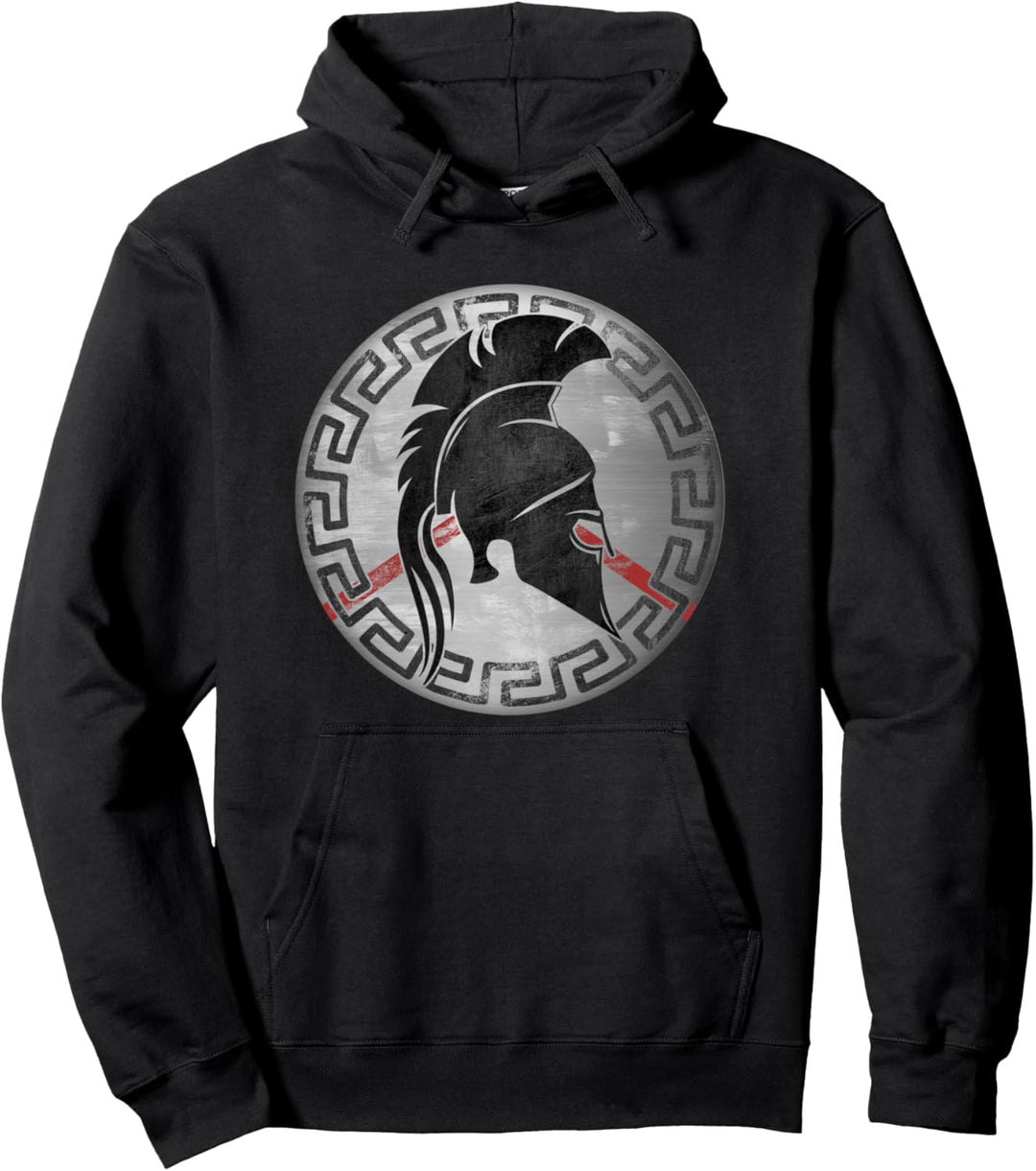 Sparta Krieger Helm Vintage Gym Fitness Pullover Hoodie