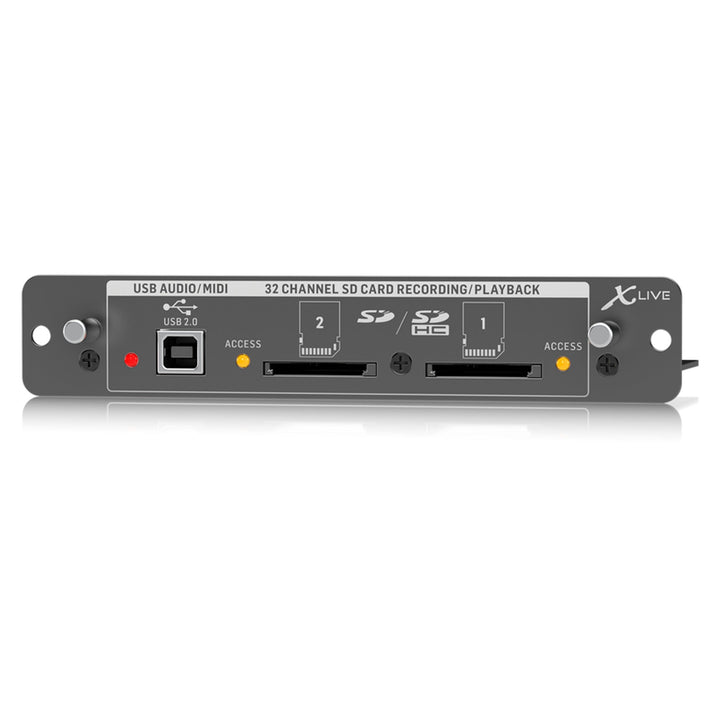 Behringer XLIVE X32-Erweiterungskarte für 32-Kanal-Live-Aufnahme/Wiedergabe auf SD/SDHC-Karten und U