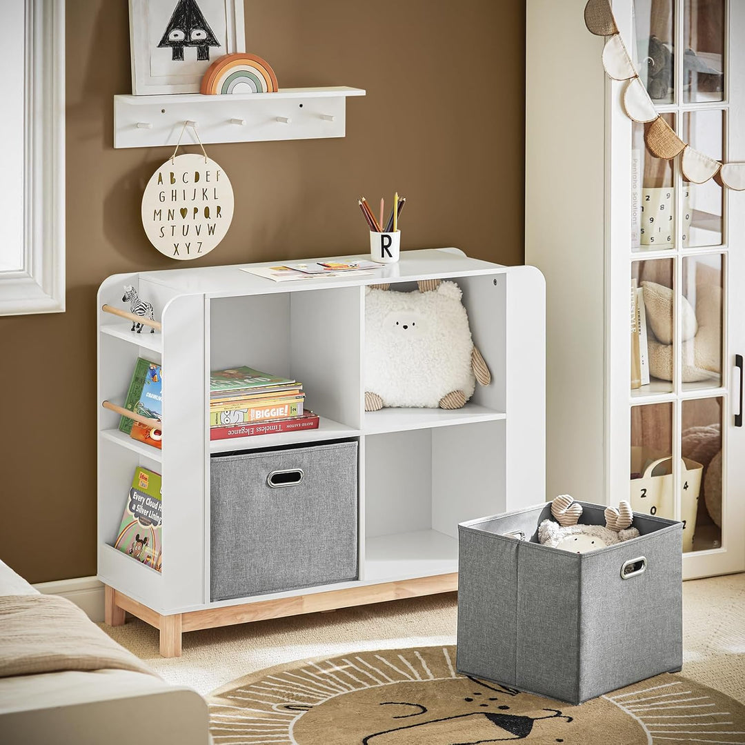 SoBuy KMB85-W Kinderregal Bücherregal Kinderzimmer Regal Aufbewahrungsregal für Kinder Kinderzimmer