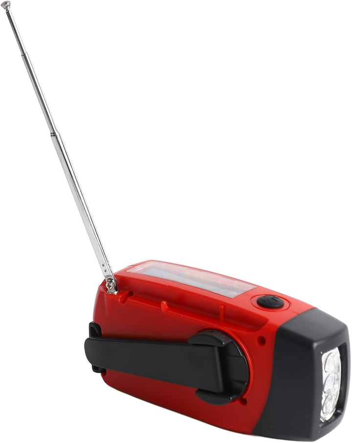 VBESTLIFE Notfall-Wetterradio, 1200 MWh AM/FM/NOAA Solar-Handkurbel-Notfallradio, SOS-Alarm und Tasc