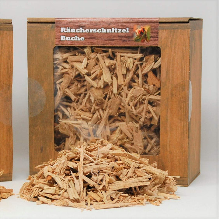 Landree® Starter Set Smokers-Friend 2X je 3 L Wood Cuttings Kirsche, Buche Räucherschnitzel direkt v