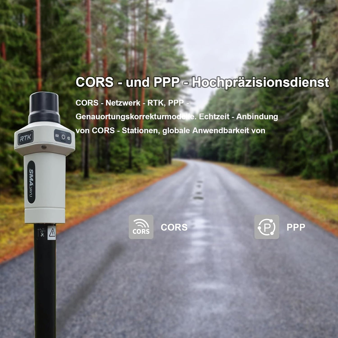 SMA25R Net GNSS RTK-Vermessungssystem: Handgeführter Hochpräzisions-Positionierungsempfänger mit Kol