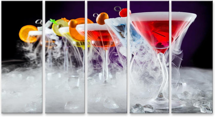 islandburner Bild auf Leinwand Martini Getränke Cocktails Bar Bilder Wandbilder Poster Leinwand 160x