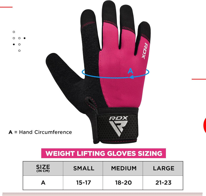 RDX Fitness Handschuhe Vollfinger Damen Herren, Gewichtheben Touchscreen Trainingshandschuhe, Bodybu