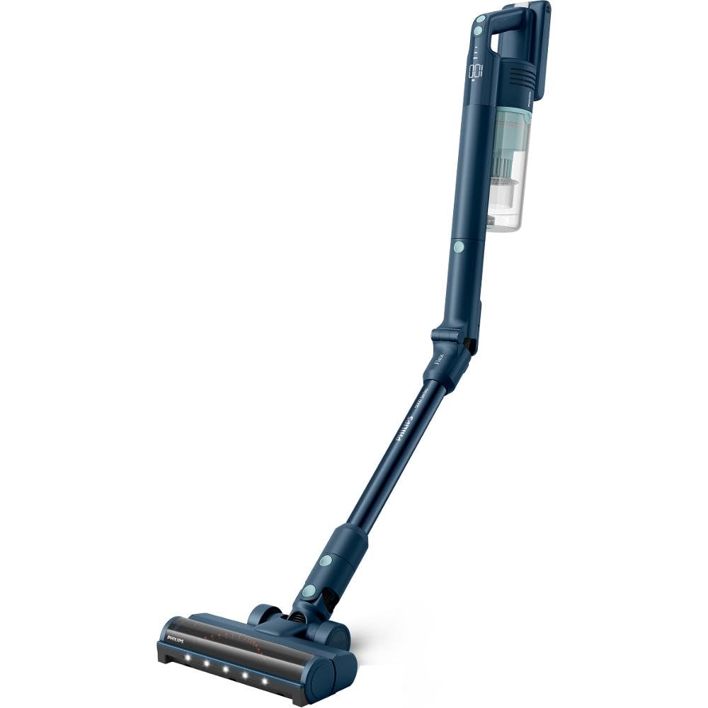 Philips Kabelloser Staubsauger 5000 Series Flex, Starke Saugkraft, 60 Min. Laufzeit, Düse mit LED-Be