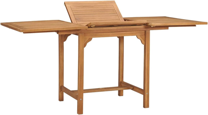 Tidyard Ausziehbarer Gartentisch Massivholztisch Küchentisch Esstisch (110-160)×80×75 cm Mit Schirml